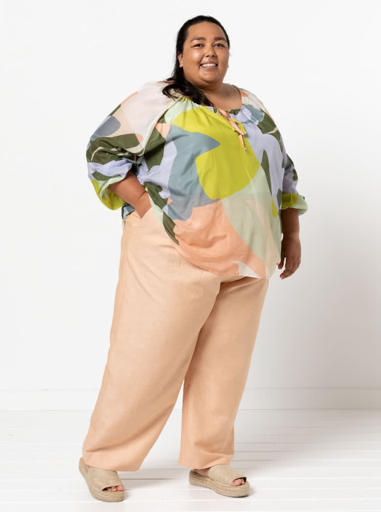 Anita Peasant Blouse Sizes 18-30 - Style Arc