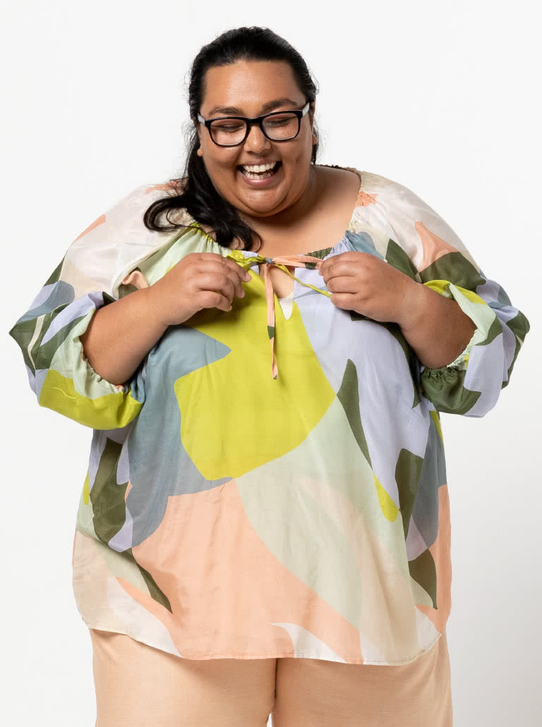 Anita Peasant Blouse Sizes 18-30 - Style Arc