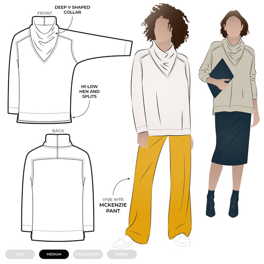 Belmore Knit Tunic Sizes 18-30 - Style Arc