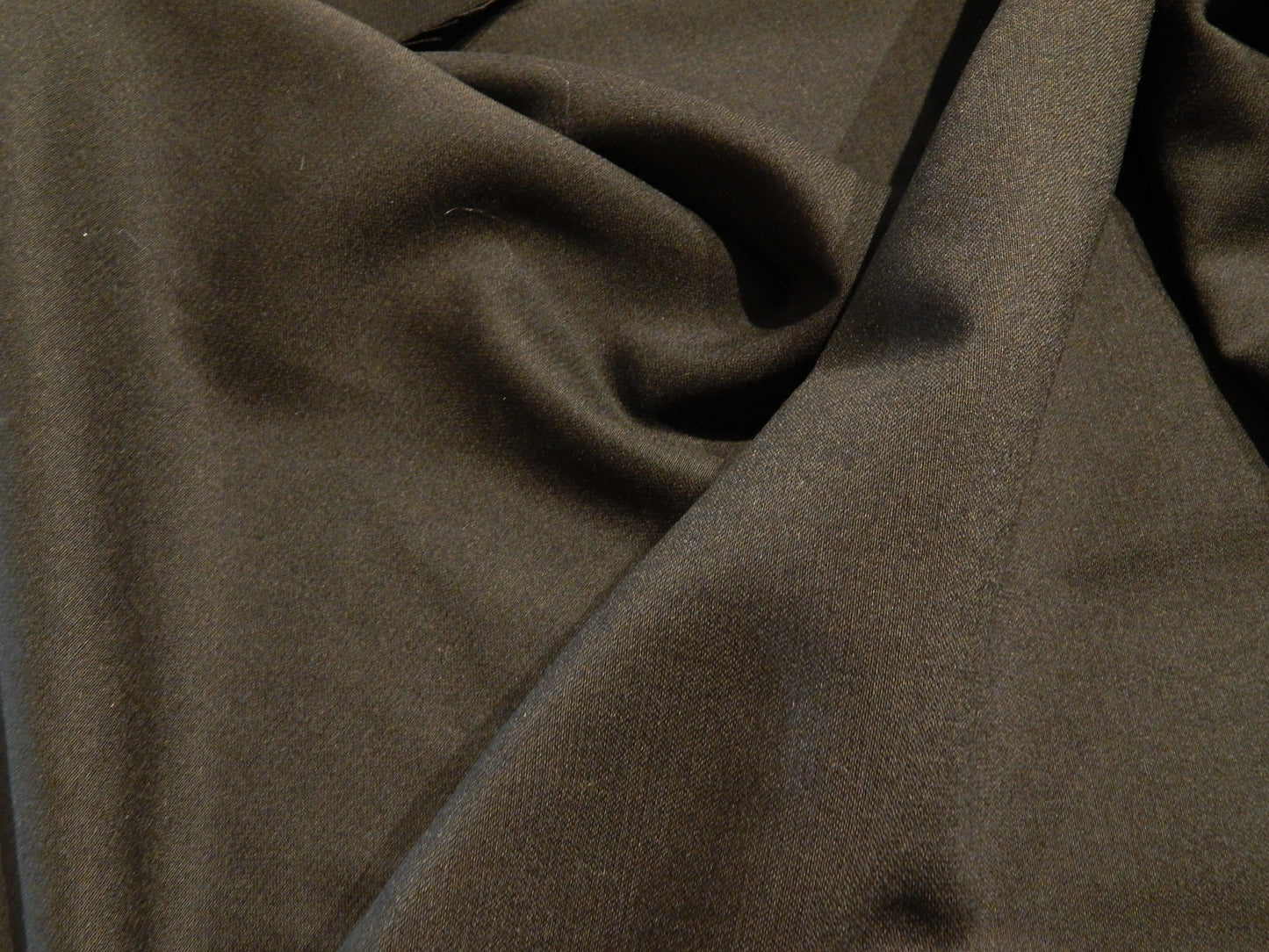 black Italian wool fabric