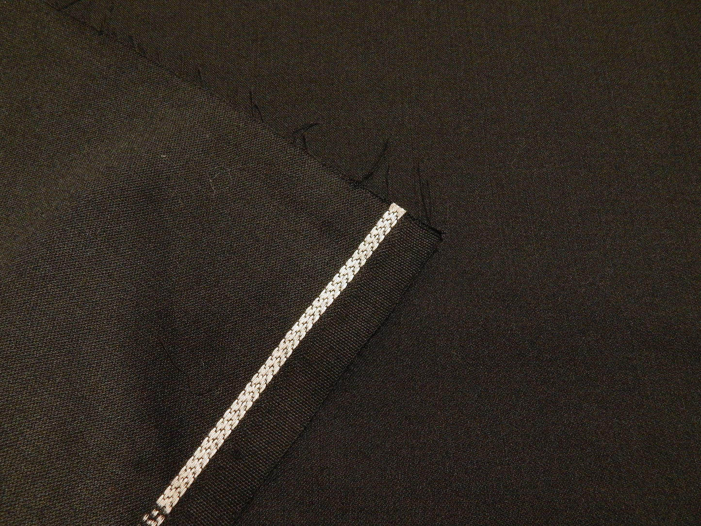 black wool suiting fabric