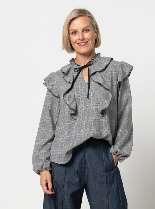 Cendrine Woven Blouse Sizes 18-30 - Style Arc