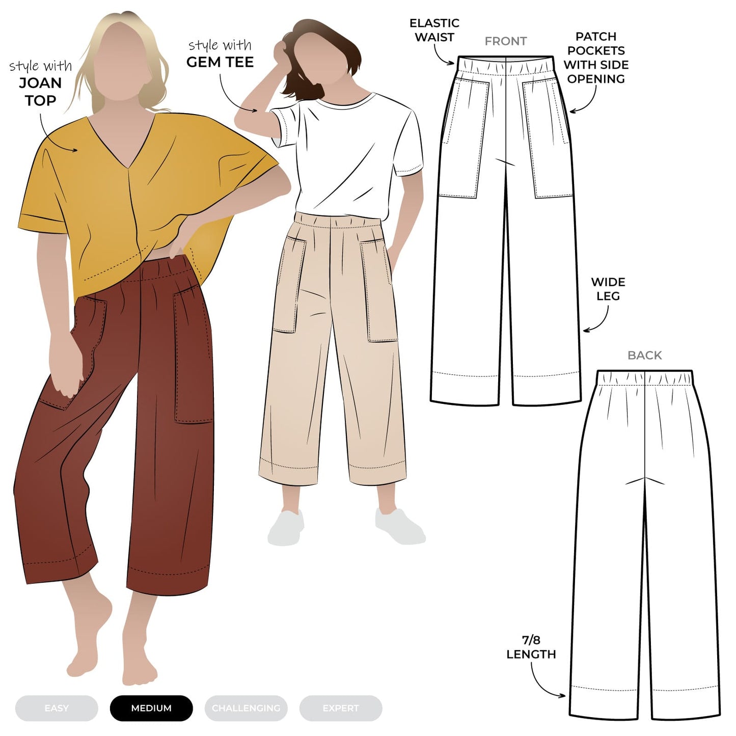 Darby Woven Pant Sizes 4-16 - Style Arc