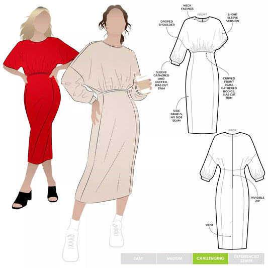 Elsbeth Woven Dress Sizes 4-16 - Style Arc