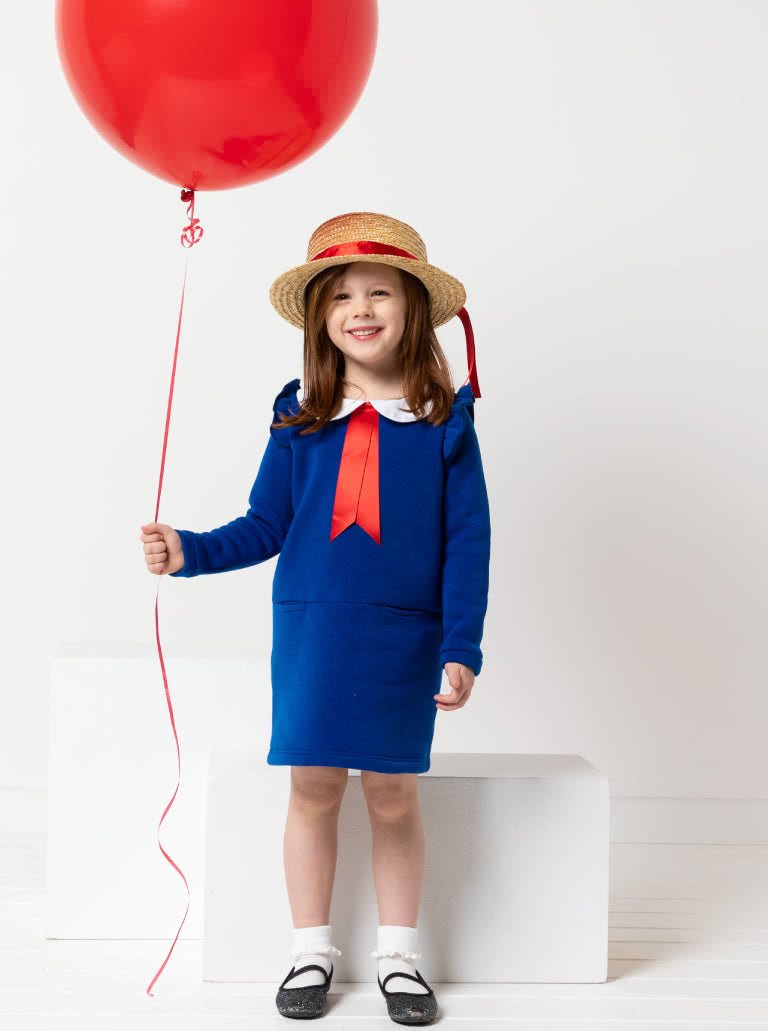 Emma Kid's Knit Dress - Style Arc Emma Kid's Knit Dress - Style Arc