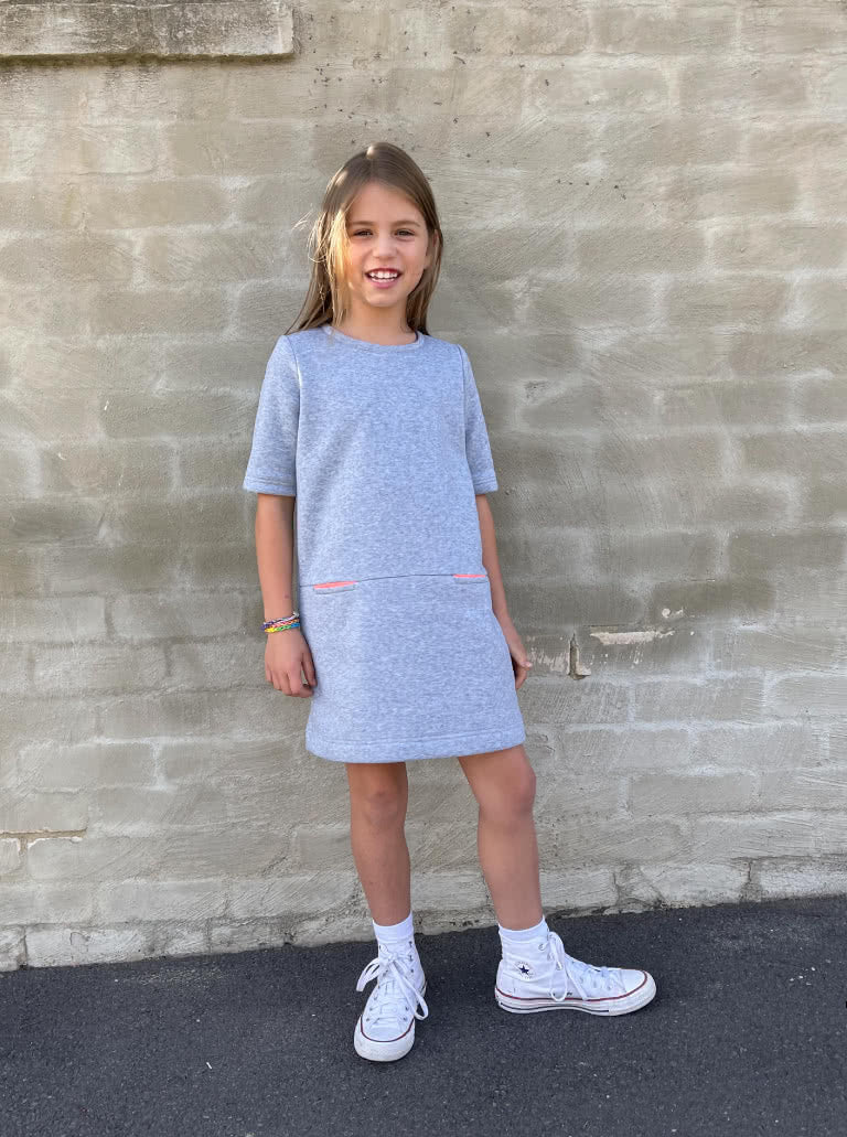 Emma Kid's Knit Dress - Style Arc