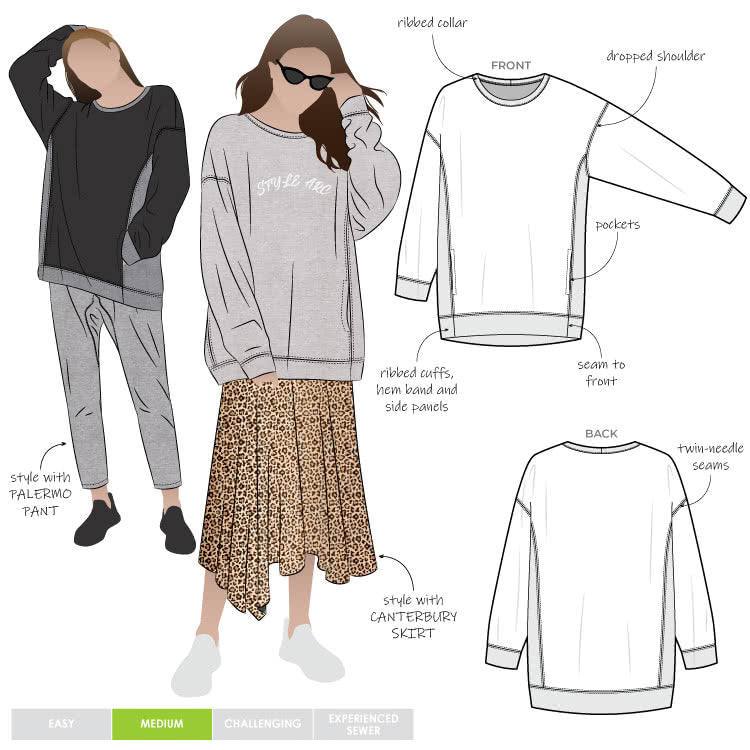 Fenix Sweatshirt Sizes 4-16 - Style Arc