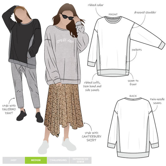 Fenix Sweatshirt Sizes 18-30 - Style Arc