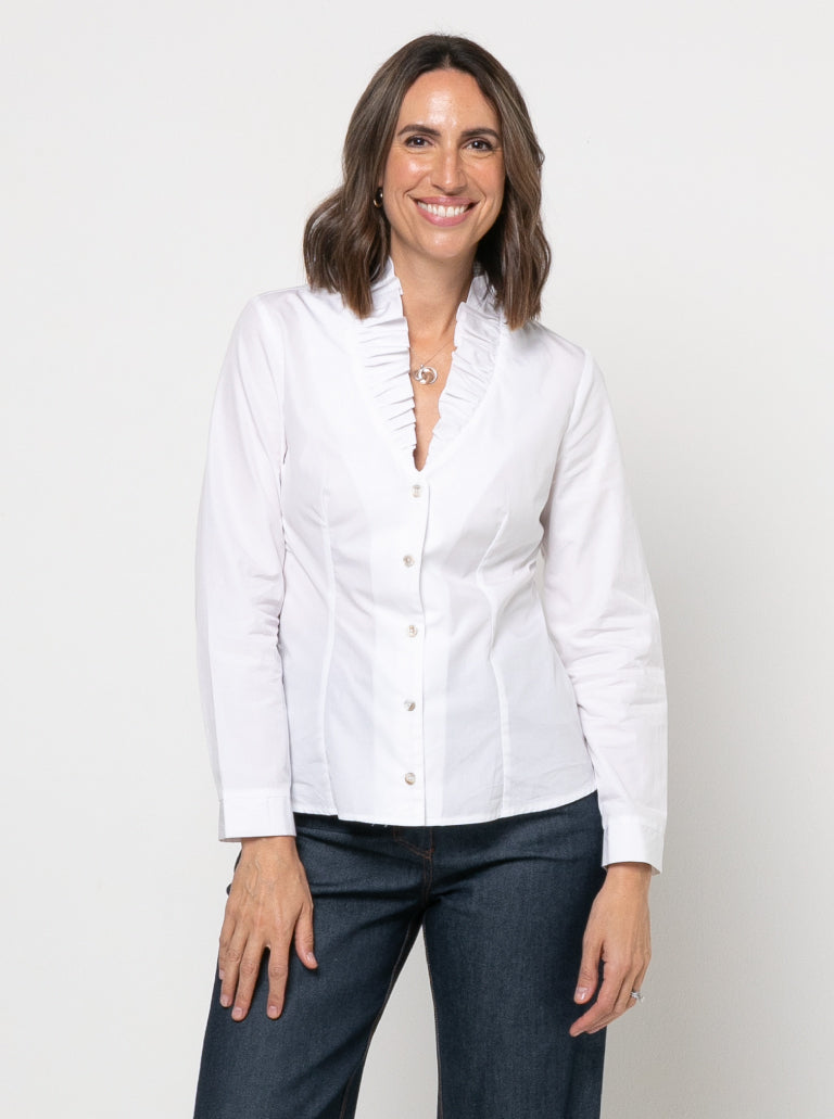 Francesca Woven Shirt 10-22 - Style Arc