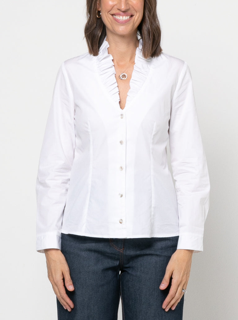 Francesca Woven Shirt 10-22 - Style Arc