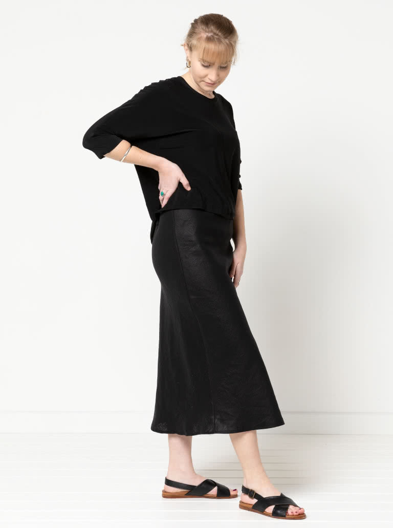 Genoa Bias Cut Skirt Sizes 18-30 - Style Arc