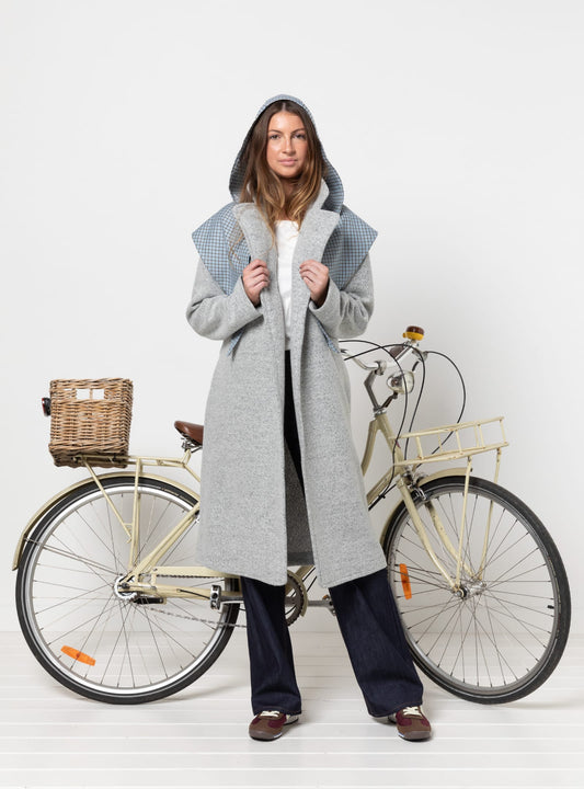 Gracie Coat & Headscarf Sizes 18-30 - Style Arc