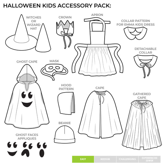 Halloween Kid's Costume Accessory Pack Multi Size 2-10 - Style Arc