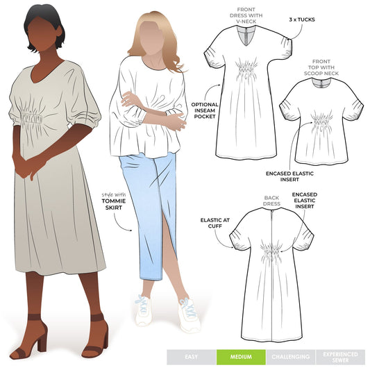 Harry Woven Top and Dress Sizes 18-30 - Style Arc