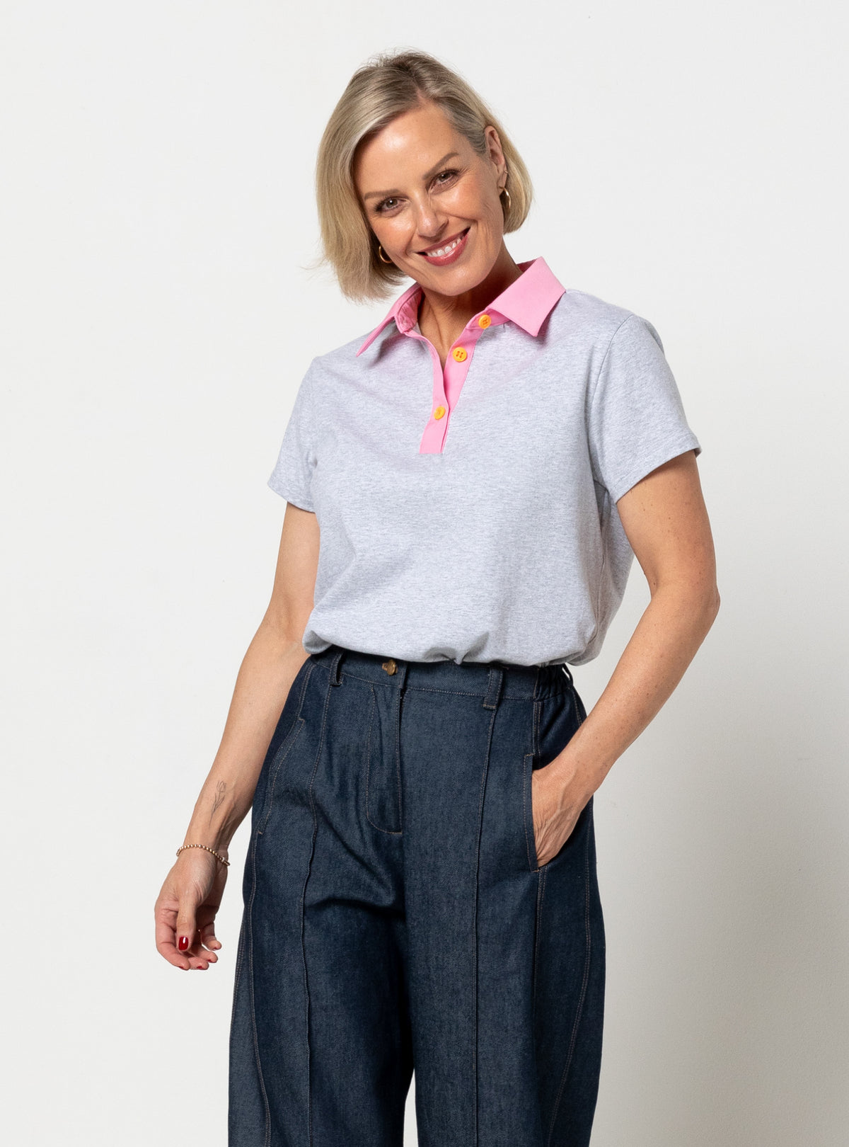 Jess Knit Polo Sizes 4-16 - Style Arc