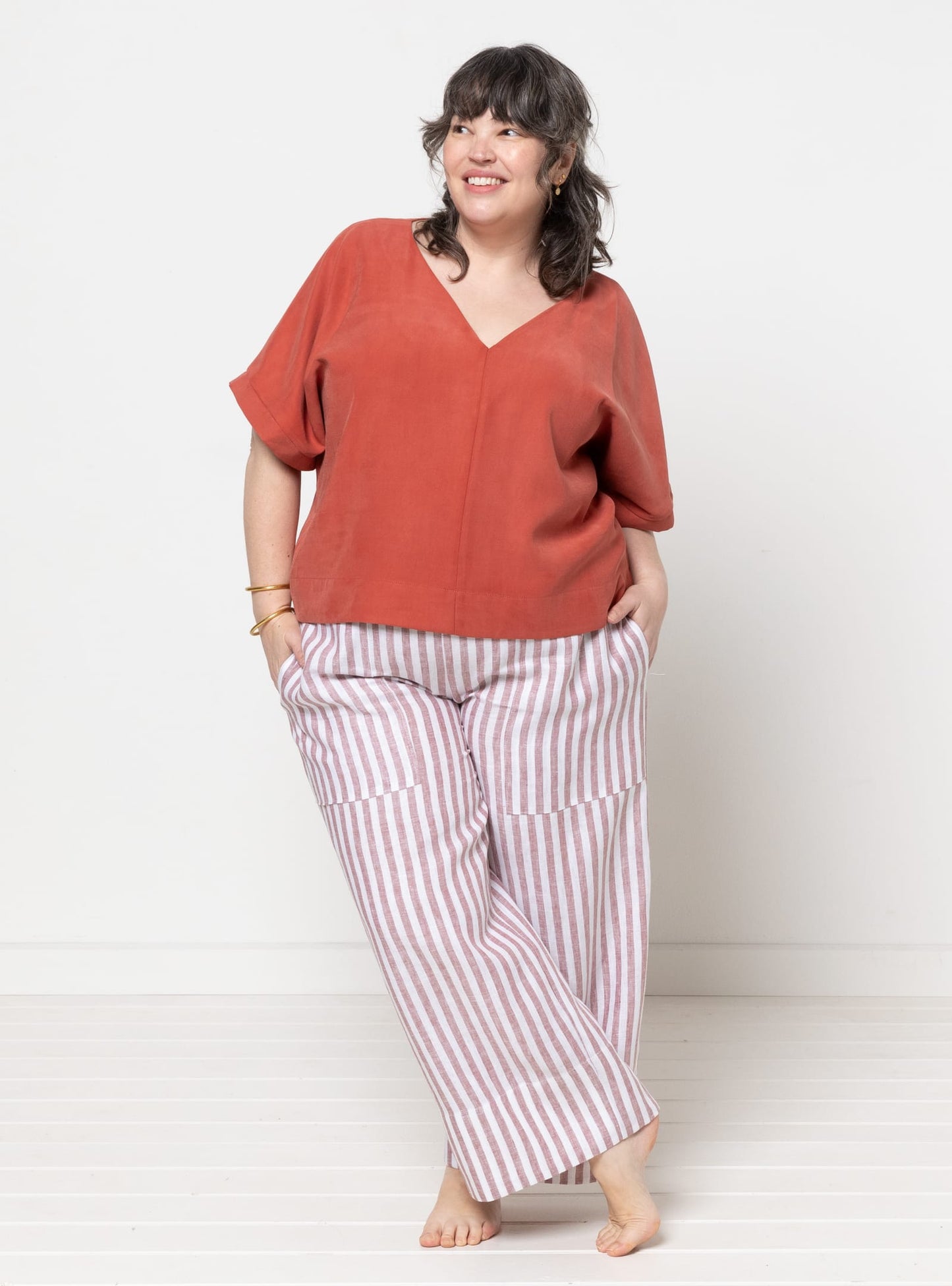 Joan Woven Top Sizes 18-30 - Style Arc