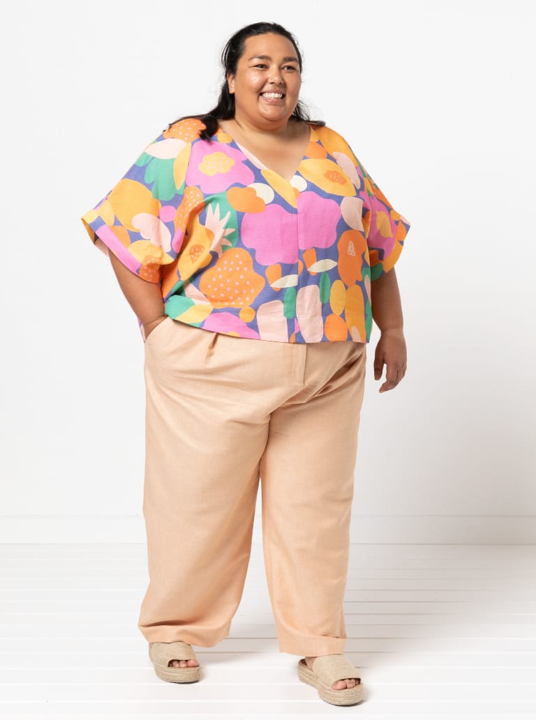 Joan Woven Top Sizes 18-30 - Style Arc