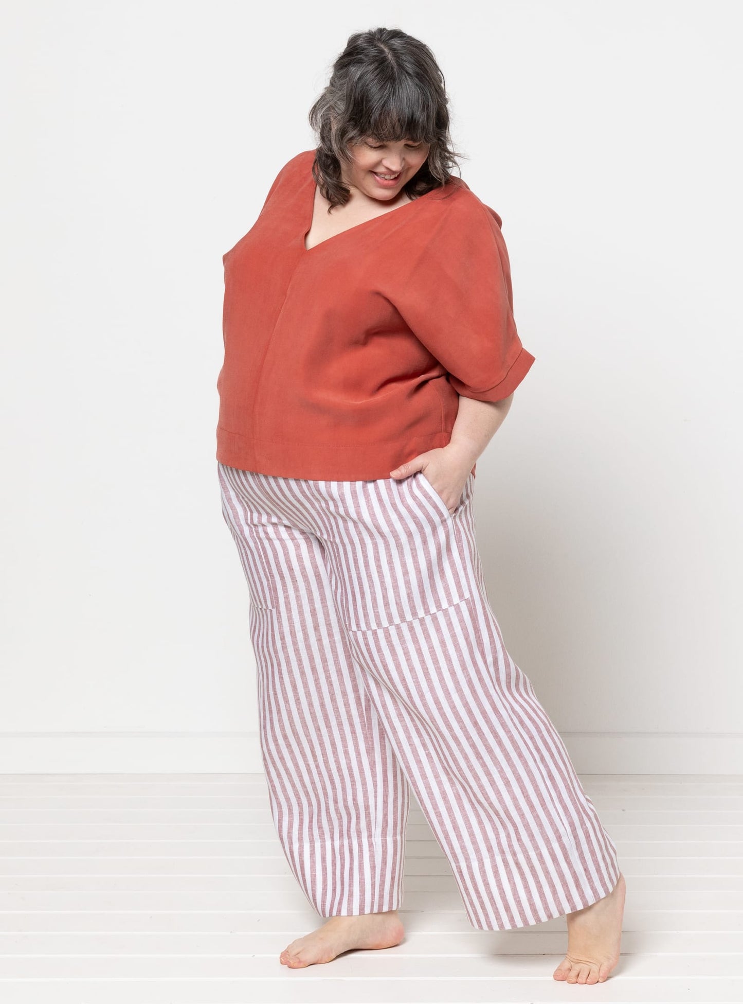 Joan Woven Top Sizes 18-30 - Style Arc