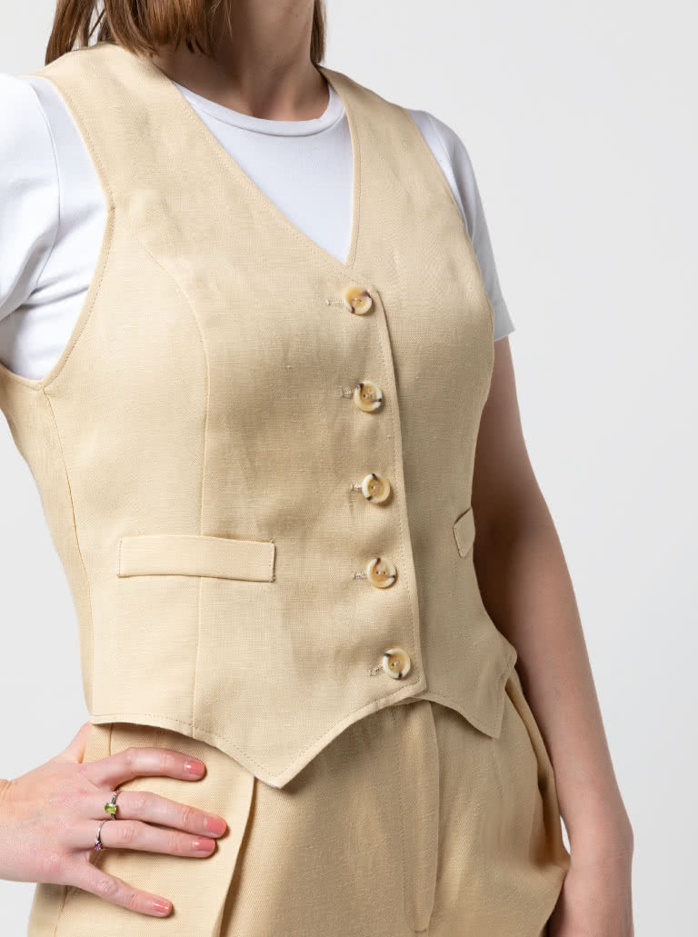 Joy Woven Vest Sizes 4-16 - Style Arc