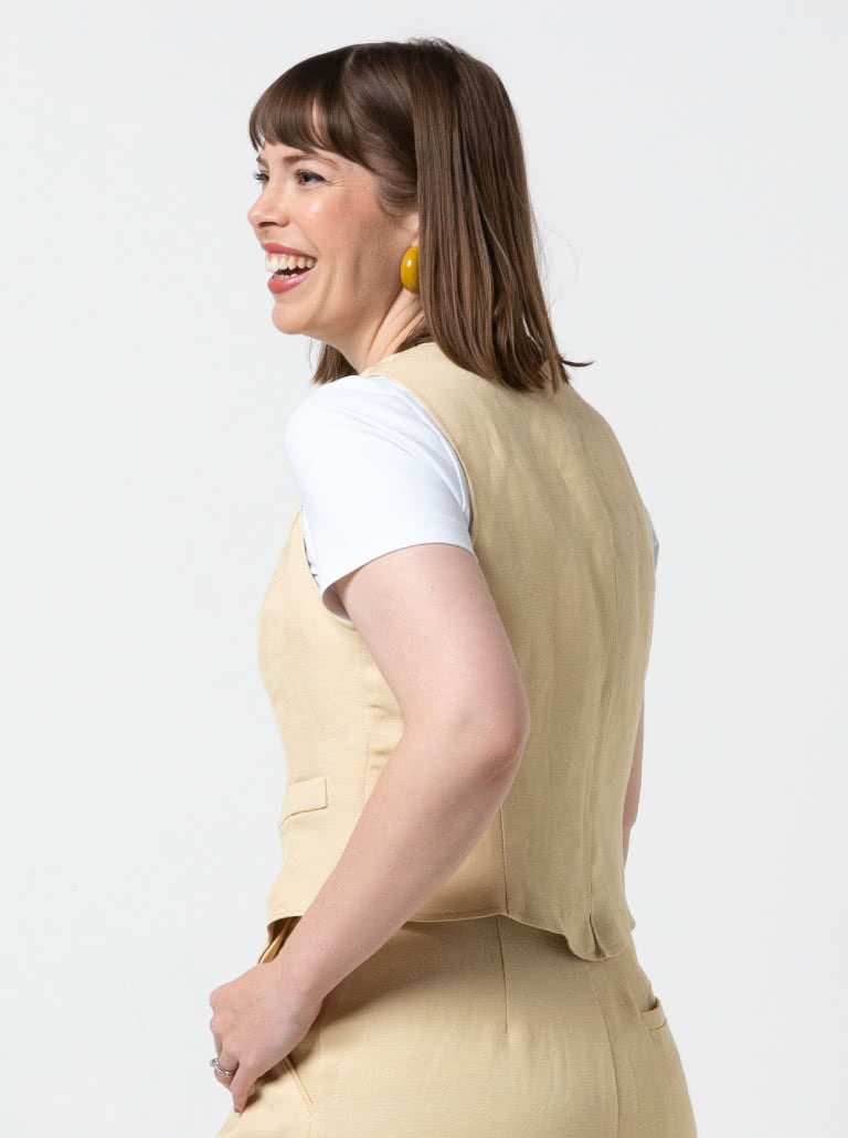 Joy Woven Vest Sizes 18-30 - Style Arc