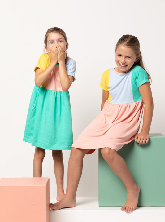 Lacey Kid's Knit or Woven Dress - Style Arc