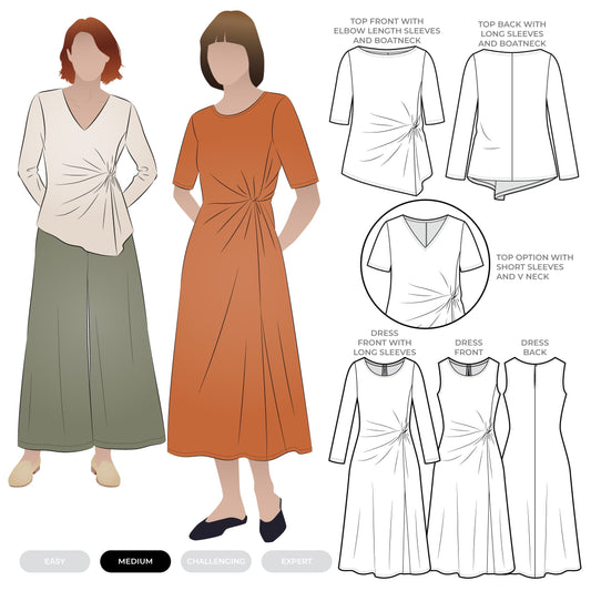 Lumi Knit Top + Dress Sizes 18-30 - Style Arc