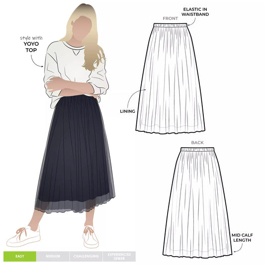 Miranda Skirt Sizes 4-16 - Style Arc
