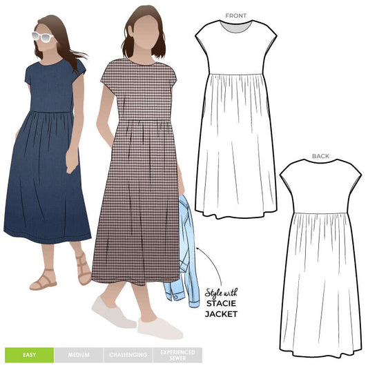 Montana Midi Dress Sizes 18-30 - Style Arc