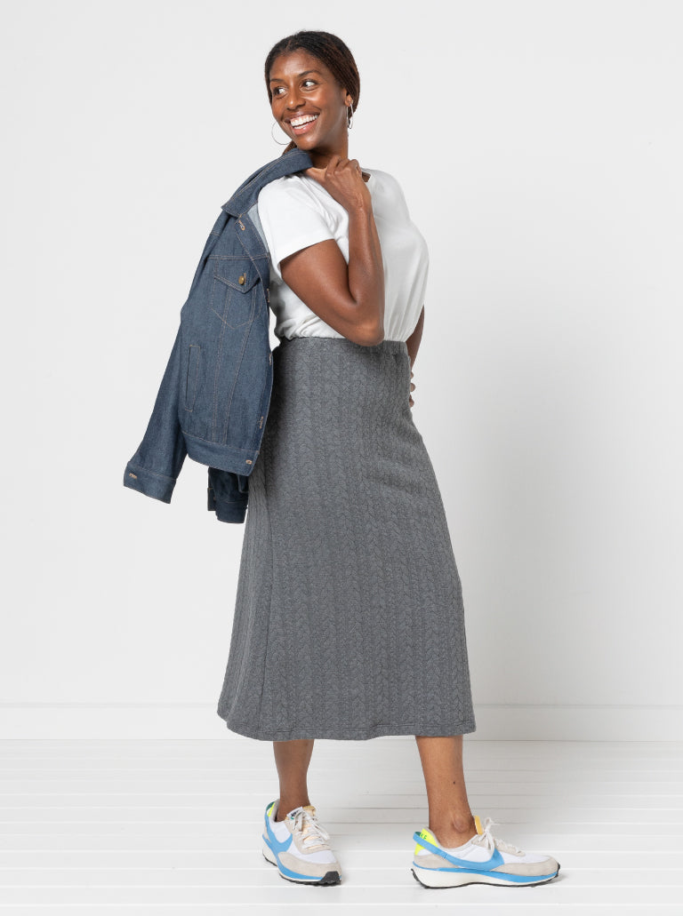 Northcote Knit Skirt Sizes 18-30 - Style Arc
