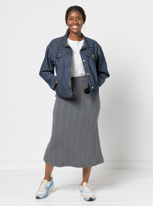 Northcote Knit Skirt Sizes 18-30 - Style Arc