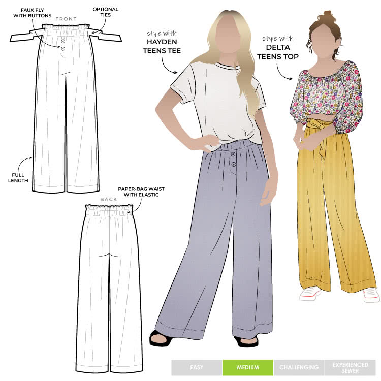 Olive Teen's Pant Multi Size - Style Arc