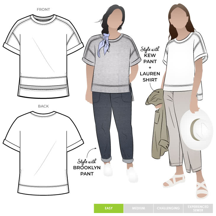 Portsea Luxe Sweatshirt Sizes 18-30 - Style Arc