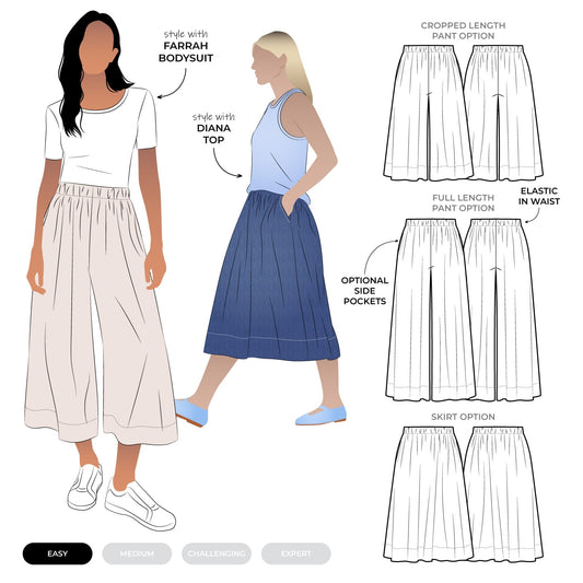 Rumi Woven Skirt and Pants Sizes 18-30 - Style Arc