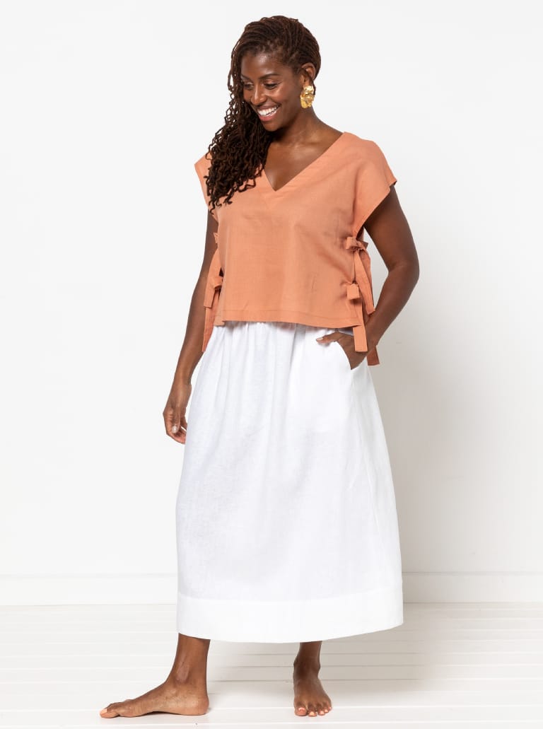 Rumi Woven Top Sizes 18-30 - Style Arc