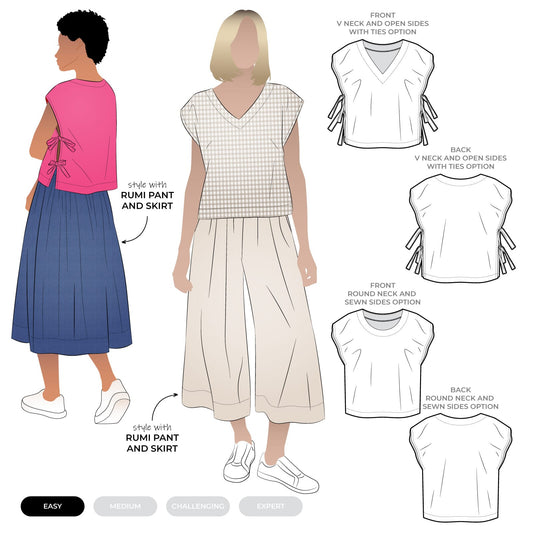 Rumi Woven Top Sizes 4-16 - Style Arc