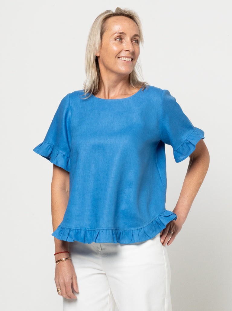 Selina Woven Top Sizes 18-30 - Style Arc