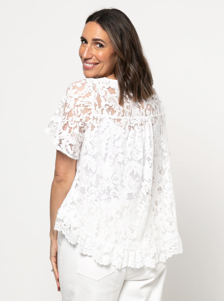 Selina Woven Top Sizes 18-30 - Style Arc