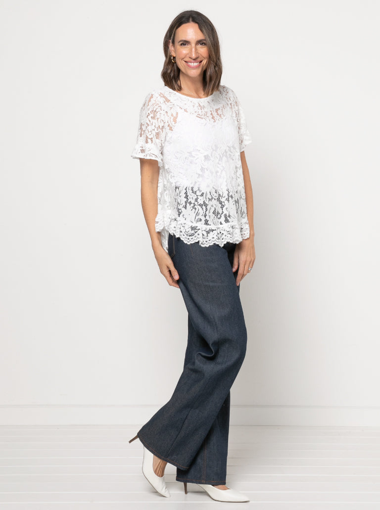 Selina Woven Top Sizes 18-30 - Style Arc