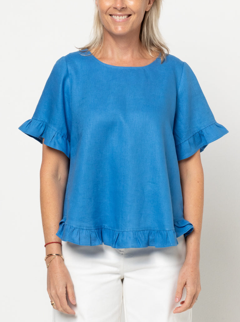 Selina Woven Top Sizes 18-30 - Style Arc