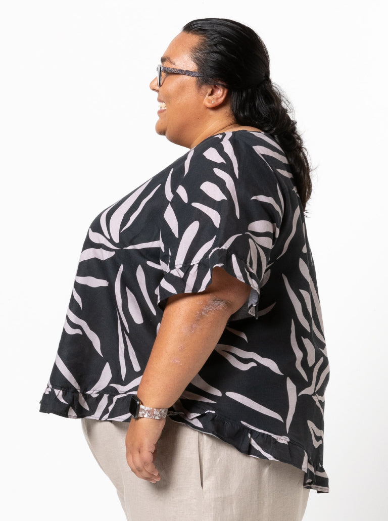 Selina Woven Top Sizes 18-30 - Style Arc