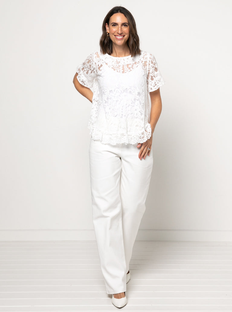 Selina Woven Top Sizes 18-30 - Style Arc