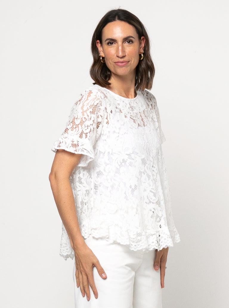 Selina Woven Top Sizes 18-30 - Style Arc