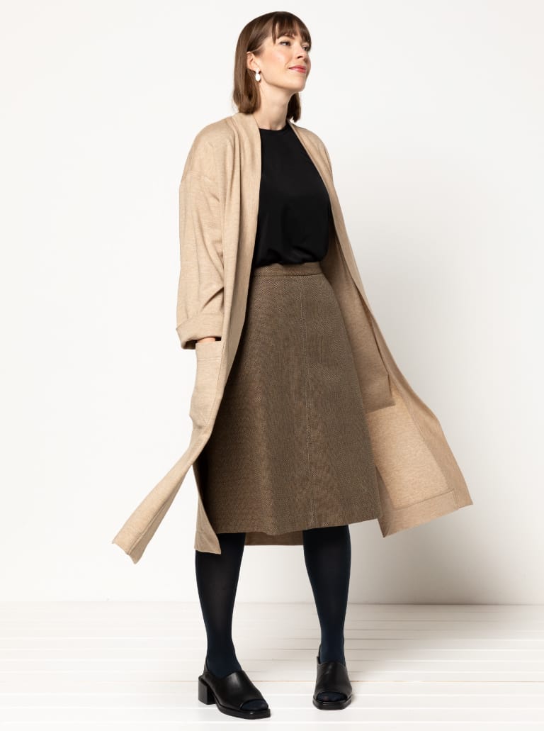 Sigrid Knit Coat/Cardi Sizes 4-16 - Style Arc