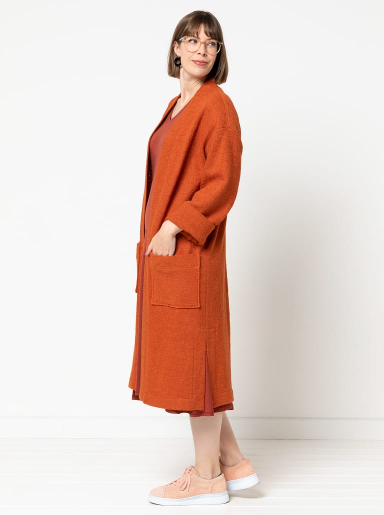 Sigrid Knit Coat/Cardi Sizes 4-16 - Style Arc
