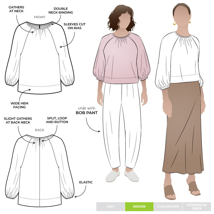 Verona Woven Top Sizes 4-16 - Style Arc