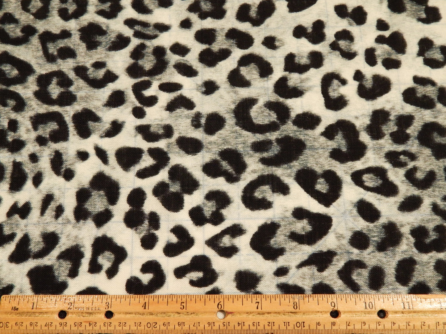 designer wool leopard fabric