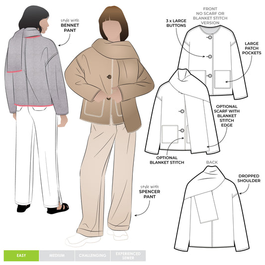 Wren Jacket Sizes 10-22 - Style Arc