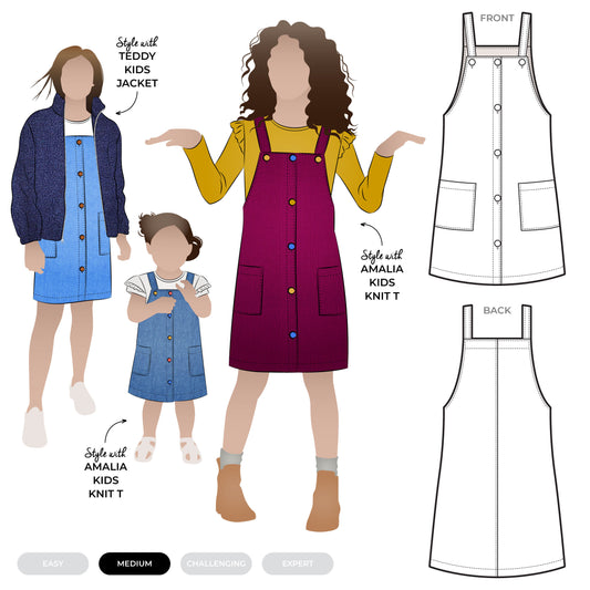 Zoe Kid's Pinafore - Style Arc